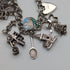 1970 British Vintage Sterling Silver Charm Bracelet 78g D&BS